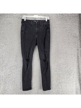 Old Navy Jeans Womens 8 Black Stretch Denim Rockstar Super Skinny